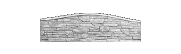 Форма для забора стеклопластиковая «Карпатский камень» арка